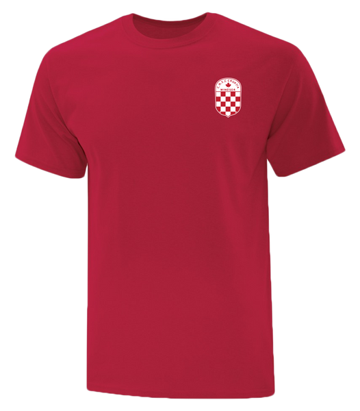 C.N.S.C. Windsor Croatia Youth Cotton T-Shirt with Printed Left Chest Logo