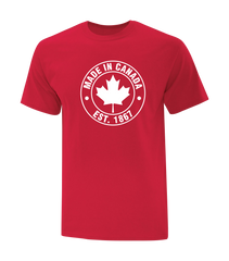 "Made In Canada, Est. 1867" Youth Cotton T-Shirt with Printed logo