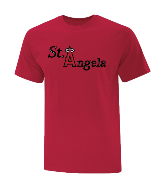 St. Angela Adult Cotton T-Shirt with Printed logo