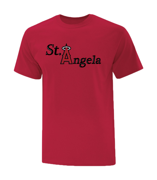 St. Angela Youth Cotton T-Shirt with Printed logo