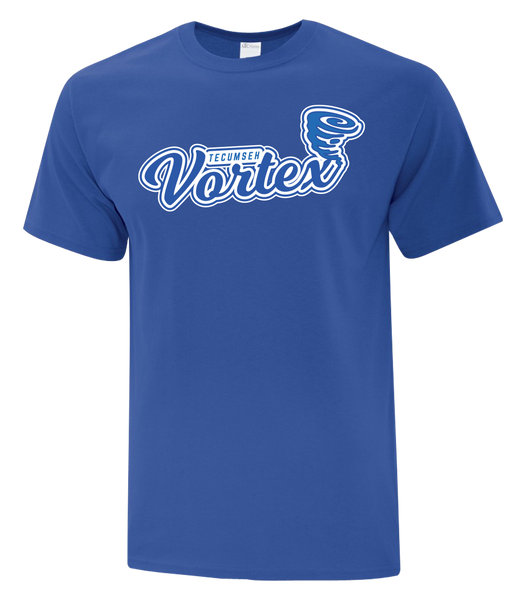 Tecumseh Vortex Adult Cotton T-Shirt with Printed Logo