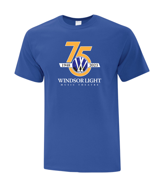 Windsor Light Music Theatre 75th Anniversary Youth Cotton T-Shirt with Printed logo
