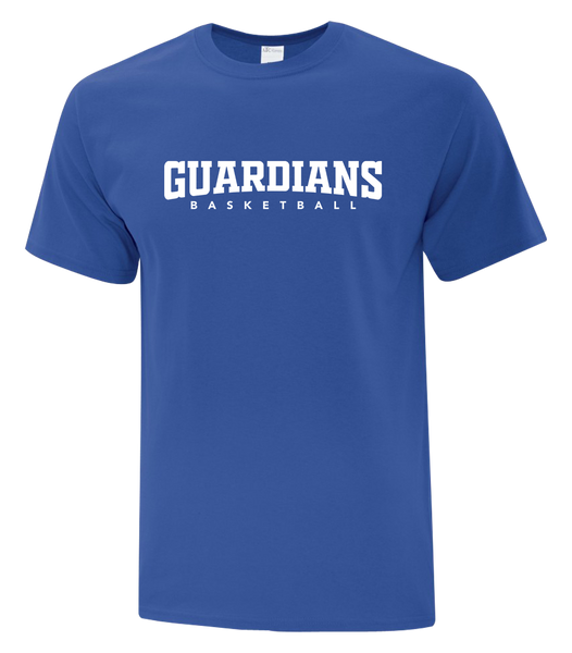 Guardians Basketball Adult Cotton T-Shirt with Printed Logo