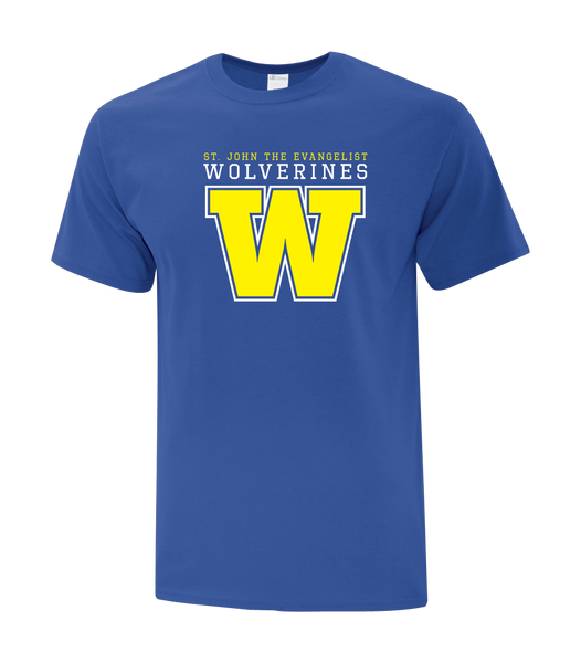 Wolverines Youth Cotton T-Shirt with Printed Logo