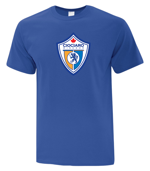 Ciociaro Soccer Crest Youth Cotton T-Shirt with Printed logo