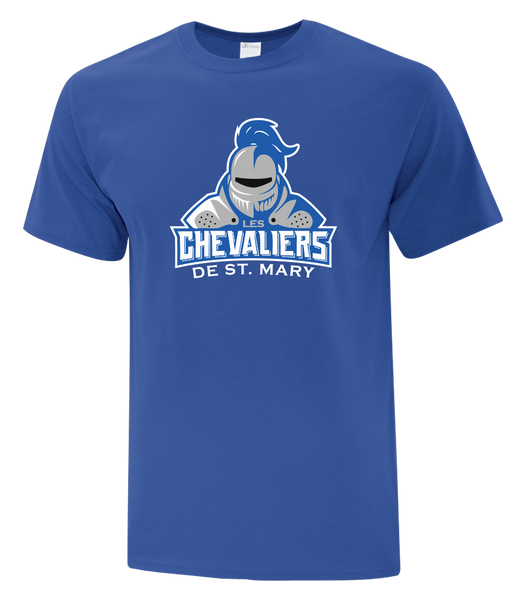 Les Chevaliers De St. Mary Adult Cotton T-Shirt with Printed logo