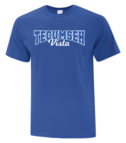 Tecumseh Vista Adult Cotton T-Shirt with Printed Logo