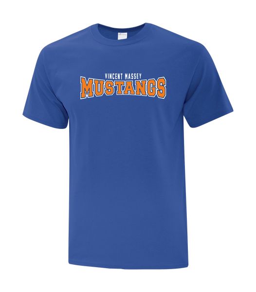 Vincent Massey Adult Cotton T-Shirt with Printed logo