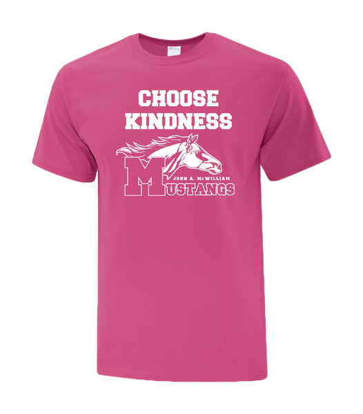 'Choose Kindness' Adult Cotton T-Shirt with Printed logo