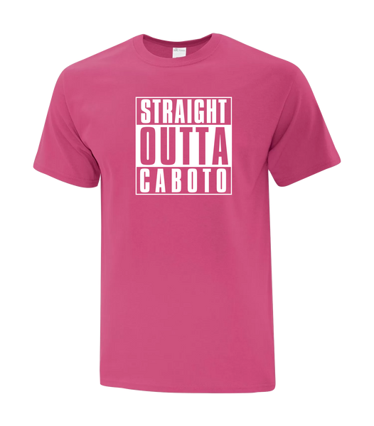 "Straight Outta Caboto" Adult Cotton T-Shirt with Printed logo