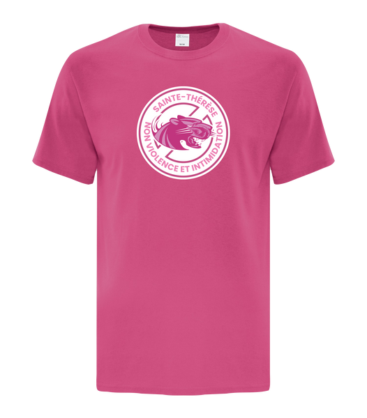 Pantheres "non violence et intimidation" Youth Tee with Printed Logo