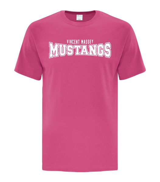 Vincent Massey Adult Cotton T-Shirt with Printed logo