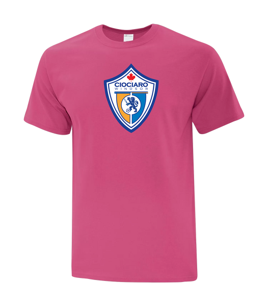 Ciociaro Soccer Crest Adult Cotton T-Shirt with Printed logo