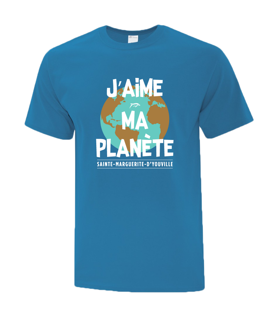 Dauphins "J'aime Ma Planète" Adult Dri-Fit T-Shirt with Printed Logo