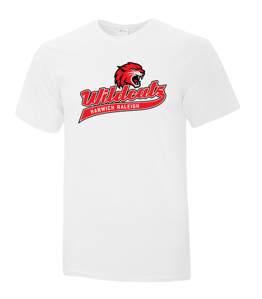 Harwich Raleigh Wildcats Script Youth Cotton T-Shirt with Printed Logo