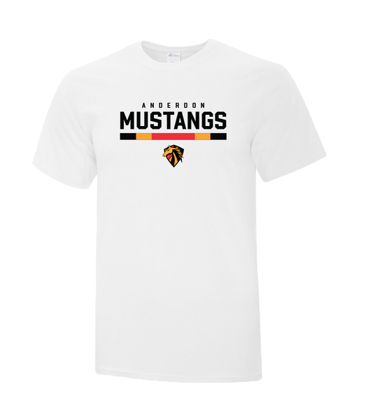 Anderdon Mustangs Youth Cotton T-Shirt with Printed logo