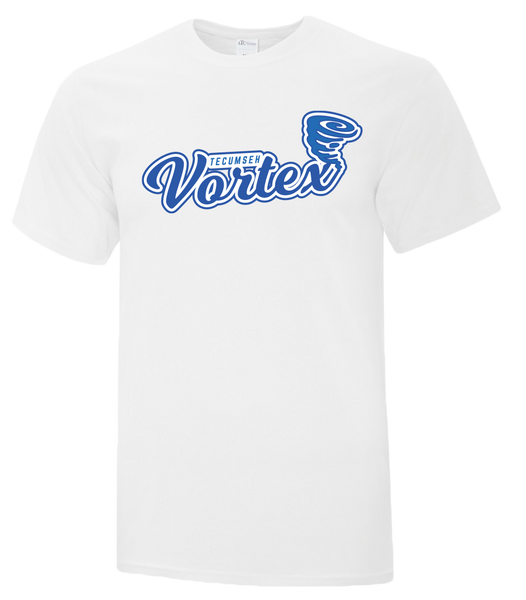 Tecumseh Vortex Adult Cotton T-Shirt with Printed Logo