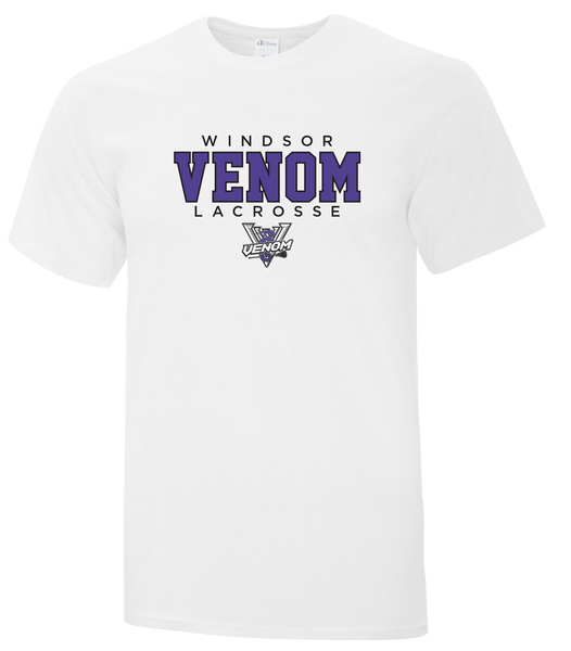 Windsor Venom Lacrosse Youth Cotton T-Shirt with Printed Logo