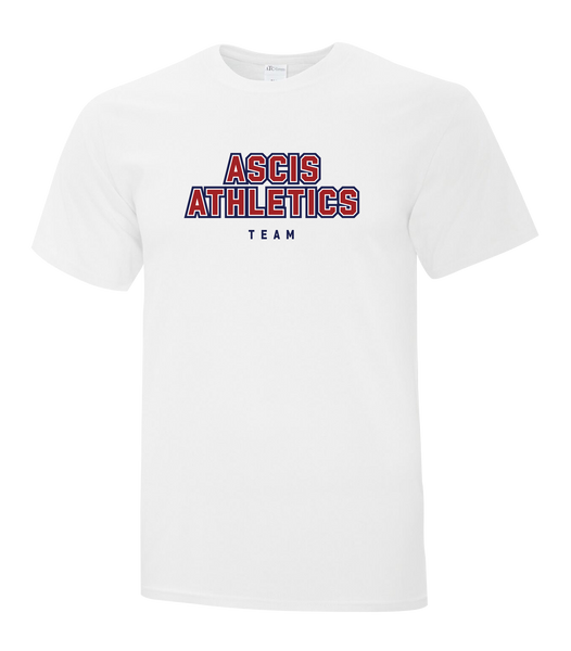 Ste. Cécile ASCIS ATHLETICS Adult Cotton Tshirt with Printed Logo