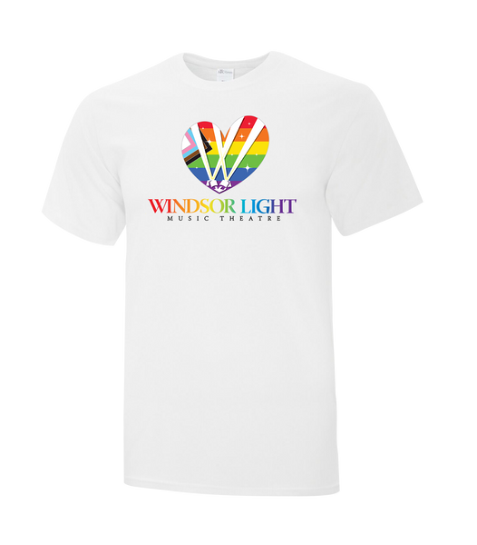 Windsor Light Music Theatre Pride Youth Cotton T-Shirt with Printed logo