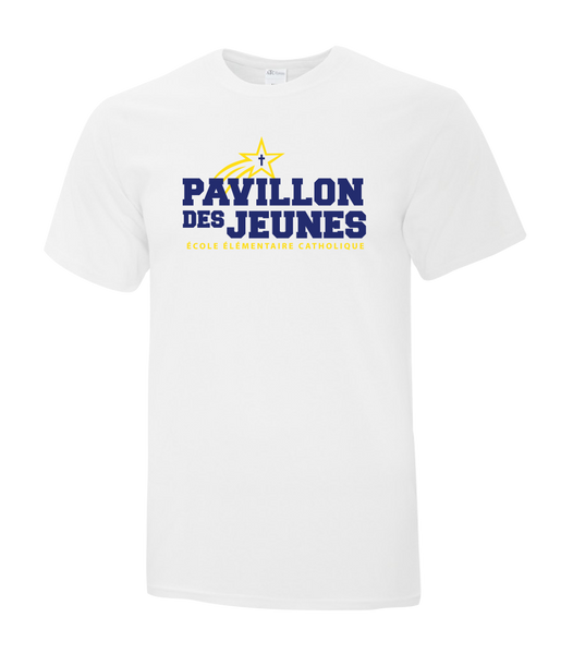 Pavillon Des Jeunes Youth Cotton T-Shirt with Printed Logo