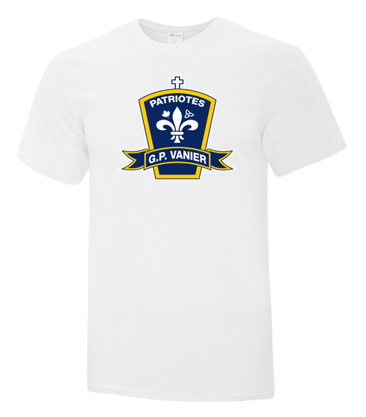 Georges-P.-Vanier Patriotes Adult Cotton T-Shirt with Printed Logo