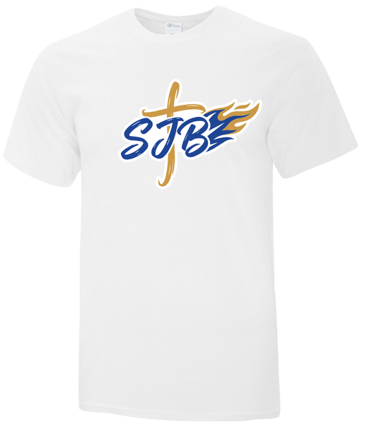 St. John the Baptist Youth Cotton T-Shirt with Printed logo