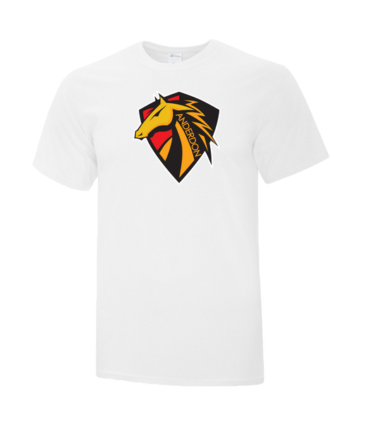 Anderdon Crest Cotton Adult T-Shirt with Printed logo