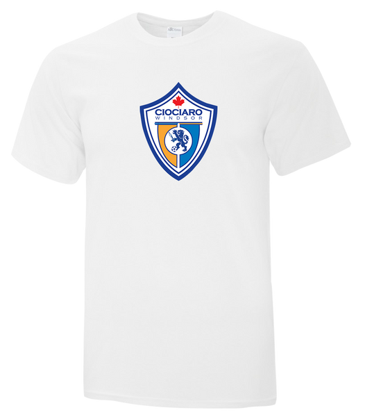 Ciociaro Soccer Crest Adult Cotton T-Shirt with Printed logo