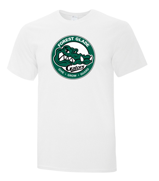 Forest Glade Youth Cotton T-Shirt with Printed Logo