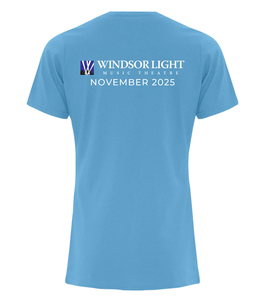"Joseph and the Amazing Technicolor Dreamcoat" Ladies Cotton T-Shirt with Printed Logo