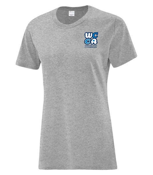 Walkerville Centre for the Creative Arts Ladies Cotton T-Shirt with Printed logo