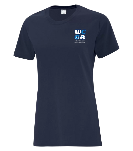 Walkerville Centre for the Creative Arts Ladies Cotton T-Shirt with Printed logo