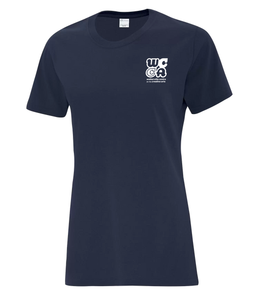 Walkerville Centre for the Creative Arts Ladies Cotton T-Shirt with Printed logo