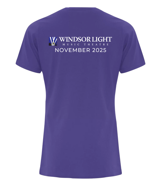 "Joseph and the Amazing Technicolor Dreamcoat" Ladies Cotton T-Shirt with Printed Logo