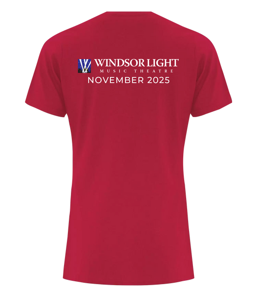 "Joseph and the Amazing Technicolor Dreamcoat" Ladies Cotton T-Shirt with Printed Logo