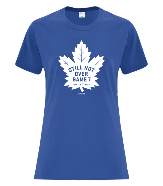 "Still Not Over Game 7" Disbeleafs Ladies Cotton T-Shirt with Printed Logo