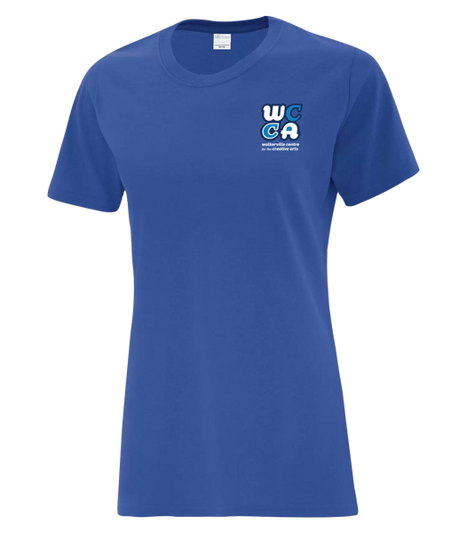 Walkerville Centre for the Creative Arts Ladies Cotton T-Shirt with Printed logo