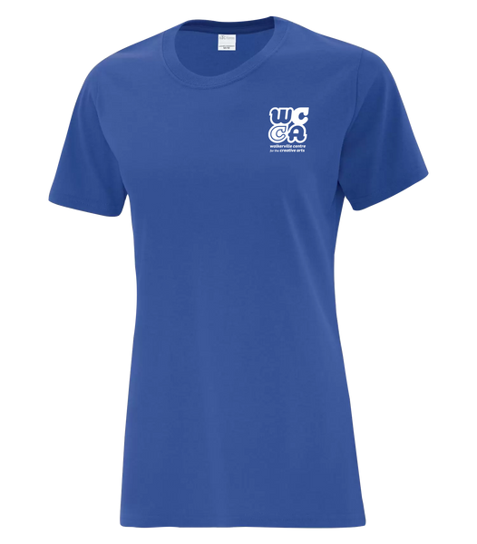 Walkerville Centre for the Creative Arts Ladies Cotton T-Shirt with Printed logo