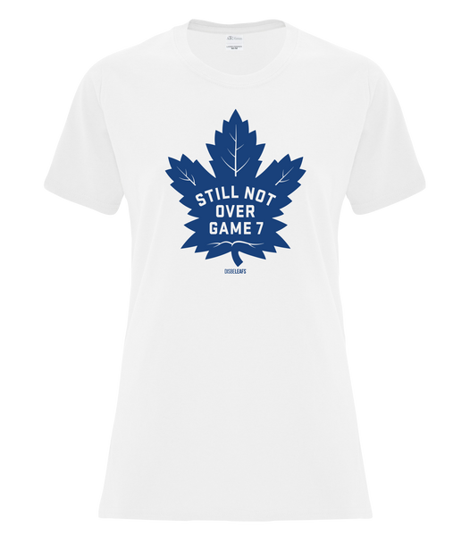 "Still Not Over Game 7" Disbeleafs Ladies Cotton T-Shirt with Printed Logo