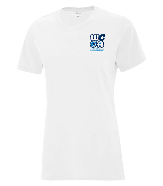 Walkerville Centre for the Creative Arts Ladies Cotton T-Shirt with Printed logo