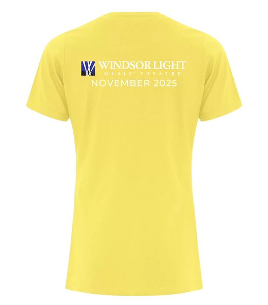 "Joseph and the Amazing Technicolor Dreamcoat" Ladies Cotton T-Shirt with Printed Logo