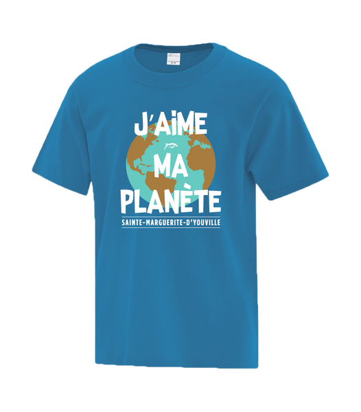 Copy of Dauphins "J'aime Ma Planète" Youth Dri-Fit T-Shirt with Printed Logo