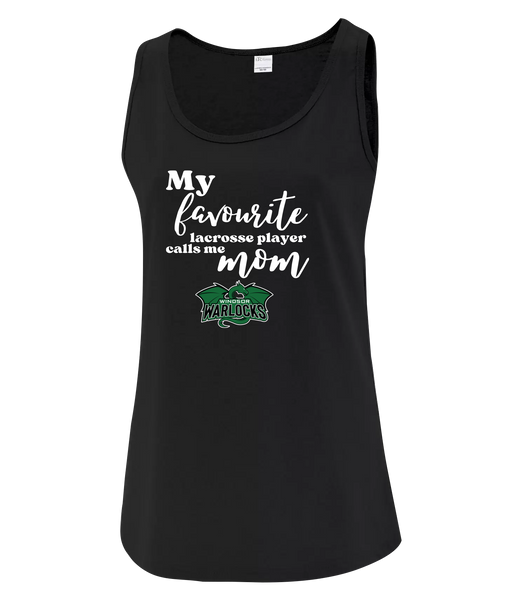 Warlocks Lacrosse Mom Ladies Cotton Tank Top