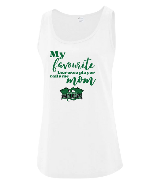 Warlocks Lacrosse Mom Ladies Cotton Tank Top