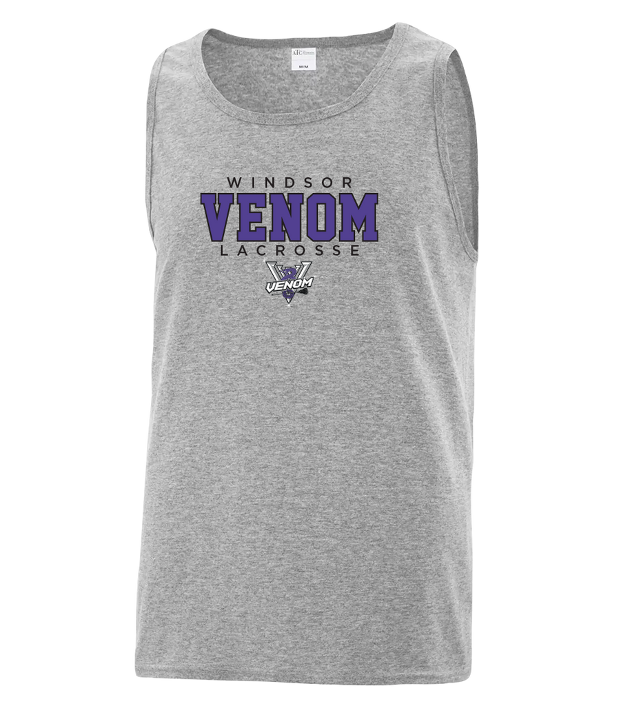 Windsor Venom Lacrosse Adult Cotton Tank Top with Printed Logo