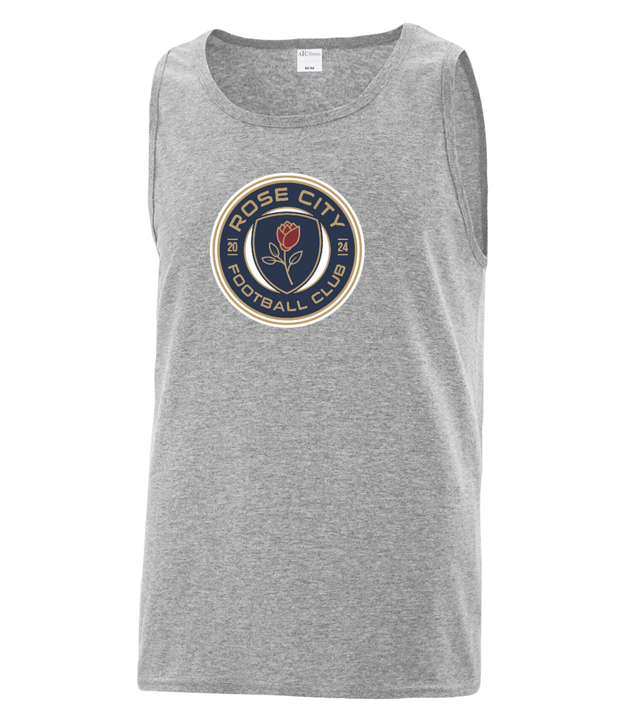Rose City Football Club Adult Cotton Tank Top with Printed Logo