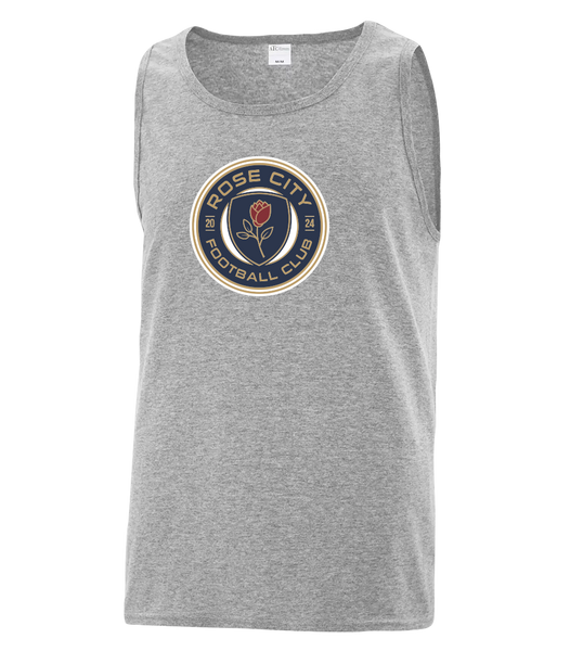 Rose City Football Club Adult Cotton Tank Top with Printed Logo