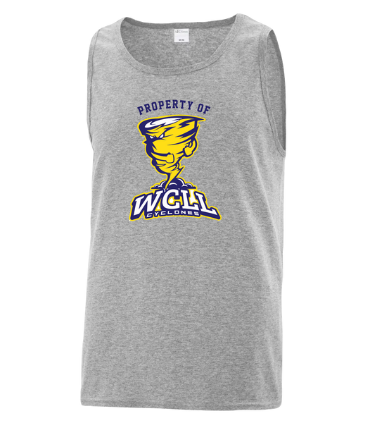 "Property of WCLL" Adult Cotton Tank Top with Printed Logo