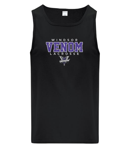 Windsor Venom Lacrosse Adult Cotton Tank Top with Printed Logo